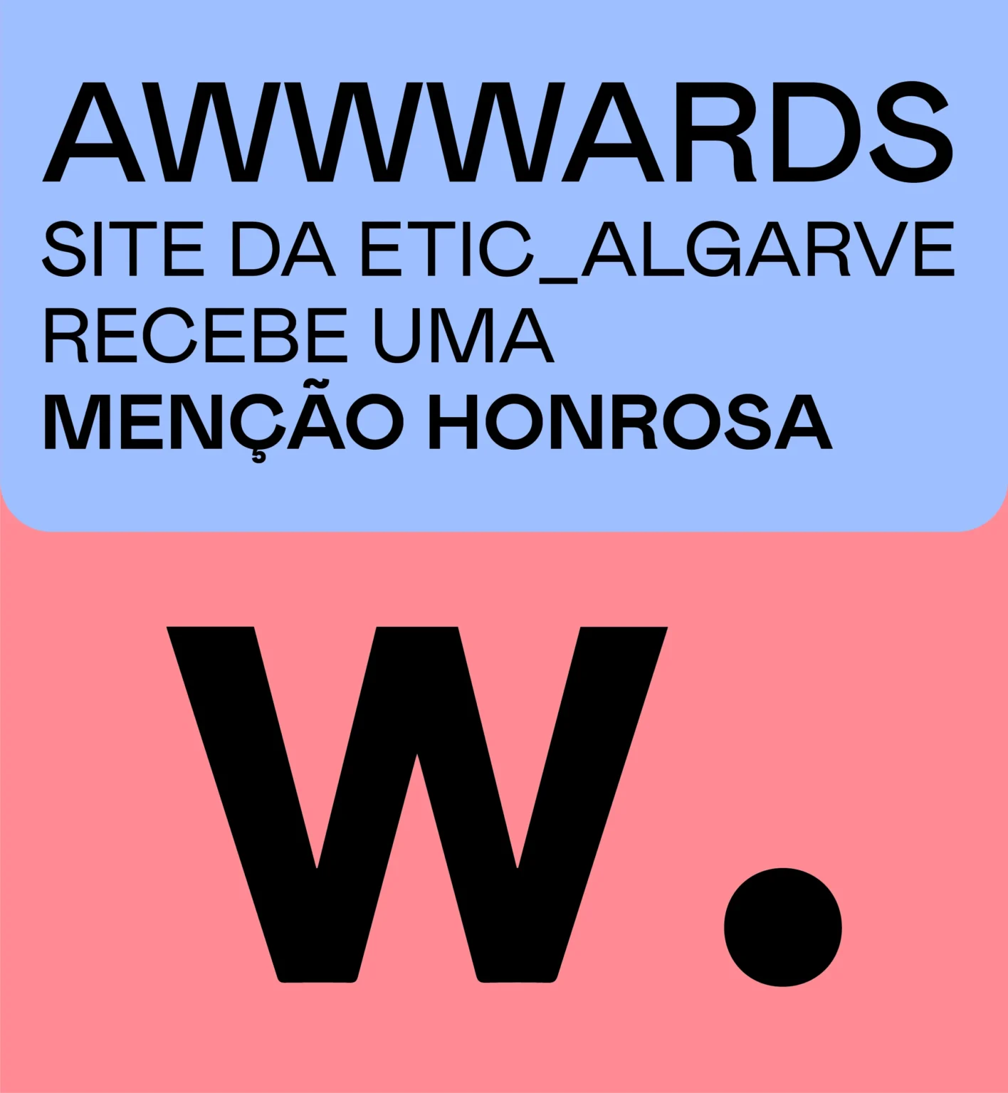 Menção honrosa site ETIC_Algarve