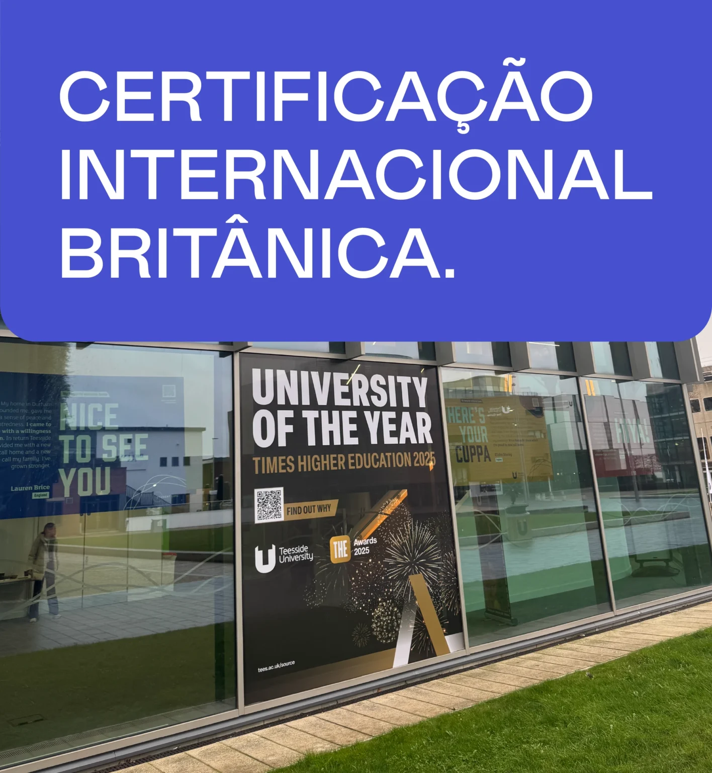 Progressão de estudos certificação internacional britânica